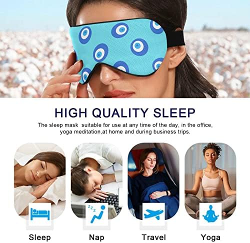 Unisex maska ​​za spavanje očiju plavo-vil-ok-okva noć za spavanje Maska udobna nijansa za spavanje za oči