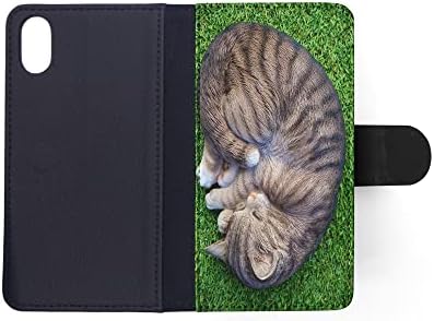 Slatka lažna mačka mačkica spava Flip novčanik torbica za telefon torbica za mumbo | mumbo