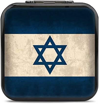 Vintage Israel Flag Flag Game kartice za prekidač prilagođeni uzorak Switch Lite prijenosni okvir za pohranu s 24 utora za kartice