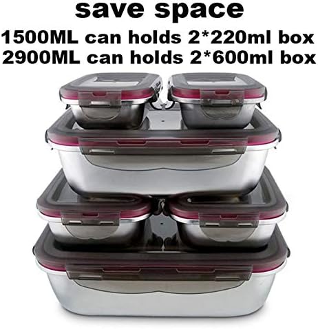 Kutije za ručak od nehrđajućeg čelika za skladištenje hrane od nehrđajućeg čelika nepropusni zamrzivač kutija za skladištenje hrane