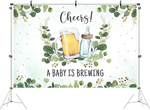 Tikuenikoa 9.66 Stopa beba se priprema pozadina za tuš za bebe za zabavu bočica za hranjenje i pivo pozadina za fotografiranje za novorođenče