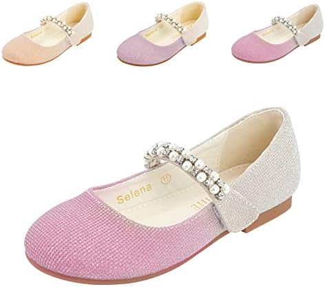 Spessortit Girls mališani/Little Kid Selena Mary Jane Ballerina Ravne cipele za svadbenu zabavu