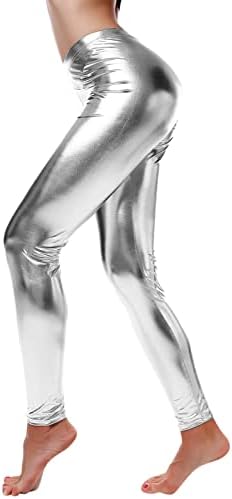 Vickyleb Faux nogavice za noge hlače Čurice za struk izgledaju joga hlače za žene sitne dužine ženskog prsluka Extra