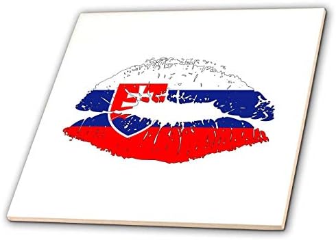 3. Ružičaste ženske usne, zastava Slovačke. Dobar domoljubni poklon za vas je pločica