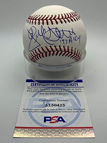 Jack McDowell 93 Al Cy White Sox potpisao je službeni autogram MLB bejzbol PSA DNA - Autografirani bejzbol