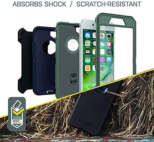 Otterbox iPhone 8 Plus & iPhone 7 Plus Defender Series Case - Black, Robud & Izdržljivo, sa zaštitom porta, uključuje kockicu za futrolu