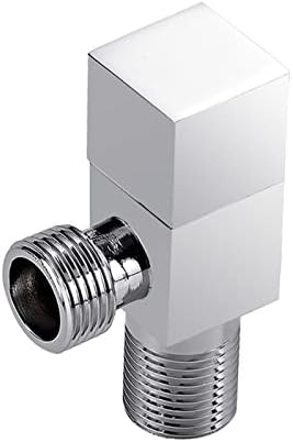 Ventil Crni ventil za vodu 1/2 91 / 2 ventil za zatvaranje kutni ventil mjedeni zidni kvadratni Spojni ventil za kupaonicu i kuhinju,