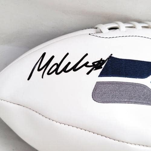 Michael Dickson Autografirani Seattle Seahawks Službeni bijeli logotip nogomet MCS holo 98838 - Autografirani nogomet