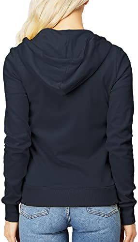 H2H ženska tanka fit zip up & pullover hoodie lagana kenguroo džep s dugim rukavima osnovna ležerna dukserica