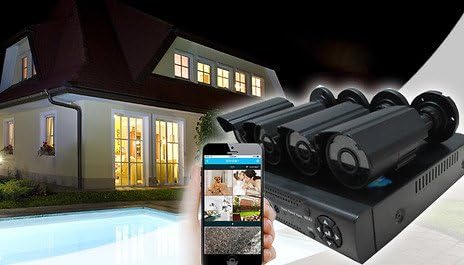 Smarthome vanjski i unutarnji CCTV sustav, kompatibilan s aplikacijama - 500 GB