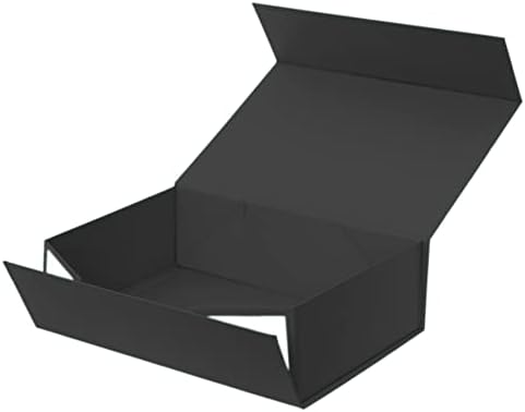 Broj sklopivih poklon kutija, male crne 7.8 do 7 do 3. 1 inča, poklon kutija s poklopcem, ukrasne kutije za maturalnu zabavu s magnetom,
