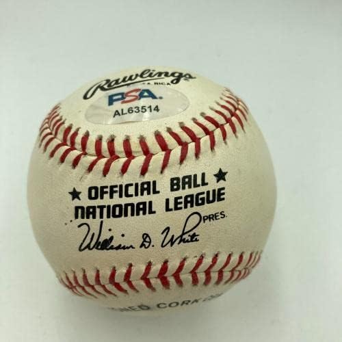 Willie Mays potpisao je Autografirani službeni baseball PSA COA COA - Autografirani bejzbol