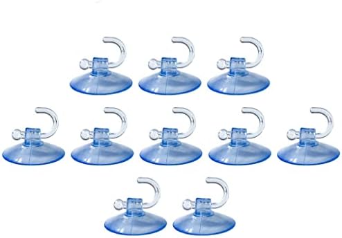 WODMB prozirne plave zidne kuke vješalice za samo ljepljive zidne vješalice kuke usisane šalice za dodatke za kupaonicu
