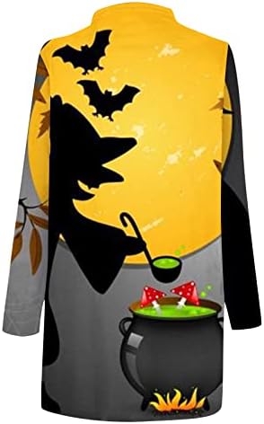 Ženski Halloween Bat za ispisni kaputi Labavi fit tunice Otvoreni prednji kardigan nadmašuje casual Modern Fitted Comfy majice