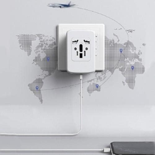 Boxwave punjač kompatibilan s Philips VoiceTracer - Međunarodni punjač od PD zida, 3 USB adapter za međunarodni naboj i pretvarač -