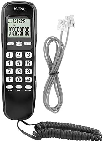 Zidni telefonski kabel Mini prijenosni multi funkcionalni fiksni telefon s DTMF/FSK sustavom ID -a pozivatelja i LCD zaslonom za hotel