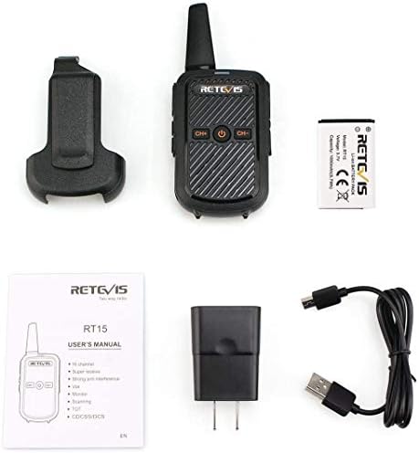 Retevis RT15 punjivi vokal za odrasle, prijenosni FRS dvosmjerni radiji Mini, vox Lock USB punjenje, za kampiranje na otvorenom, obiteljska