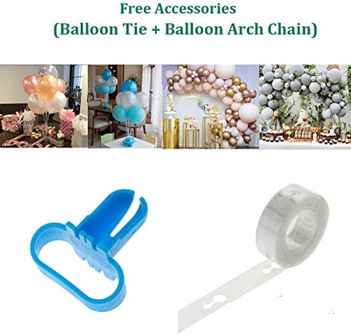 7 pakiranja Ballon središnjih stajališta s balonskim vijencima i kravatama balona, ​​baza baza podloga za stajanje i stup za stol za
