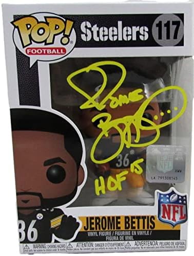 Jerome Bettis Hof Autografirani/upisani Funko Pop! Figurica br. 117 Steelers JSA - Autografirane NFL figurice