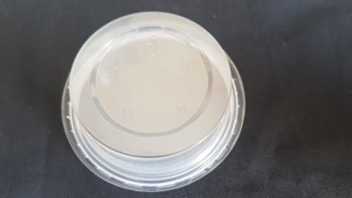 50pcs male plastične okrugle posude za jednokratnu upotrebu od 1,7 oz, kante za hranu za zamrzavanje s poklopcima