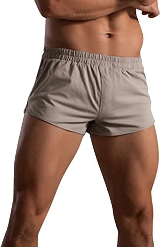; Muške bokserice muške ljetne jednobojne pamučne hlače s elastičnom trakom labavi brzosušeći casual udobni pojasevi
