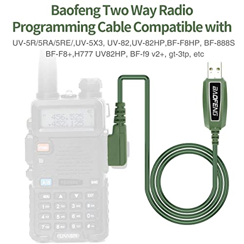Baofeng USB programiranje kabela bez pogonskog prozora 11 za GMRS Radio Dvosmjerni radio UV-5R BF-F8HP GT-3TP UV-82 UV-S9Plus GM-15PRO