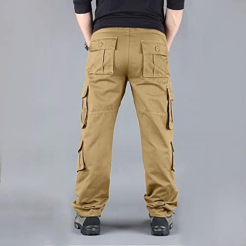 Taktičke hlače Lagane muškarce, srednje pojaseve podijeljene kombinezone modne ulične odjeće tanke debele konusne boje kombinezona