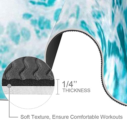 Sdlkfreli 6 mm Extra debela joga prostirka, prekrasna morska oceanska val vala površine tiska Eko-prihvatljiva TPE za vježbanje prostirke