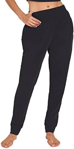 Ebejey Luxe znoj, Joggers za žene - srednja konstrukcija uspona s elastiziranim pojasom i prozračnim joggerskim hlačama