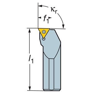 Sandvik Coromant SCLCL 2020K 09 -5 stupnjeva olovnog kuta okretni držač za umetanje, kvadrat, čelik, vanjski, vijčani stezaljka, lijeva
