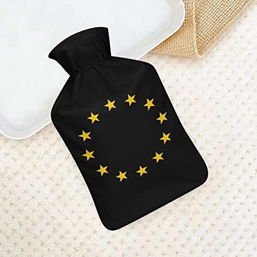 Europa EU zastava boca s toplom vodom s mekim plišanim poklopcem tople gumene vrećice za ubrizgavanje vode 1000ml