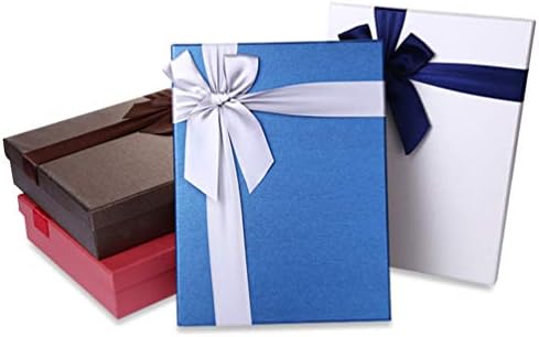 Nuobesty pravokutna kruta poklon kutija s vrpcom kvadratna odjeća poklon kutije s poklopcima s poklopcima za poklon za godišnjicu vjenčanja
