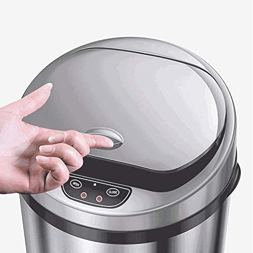 Lxxsh pametno indukcijsko smeće može automatsko smeće u obliku bubnjeva s poklopcem od nehrđajućeg čelika kanta za smeće za dnevnu