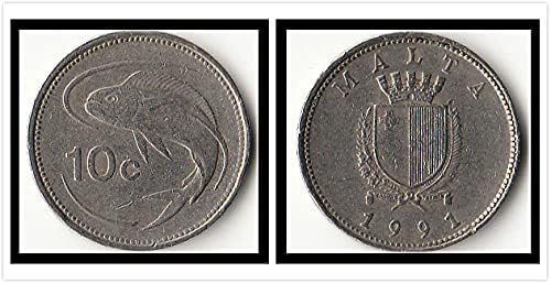 Europska Malta 10 bodova Coin godišnje slučajne strane kovanice komemorativne