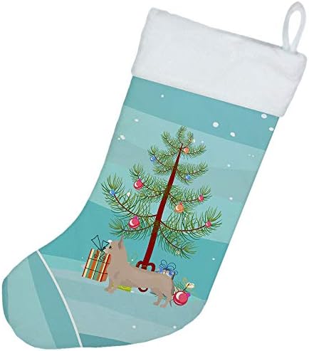 Caroline blaga ck3815cs tan chineweenie božićno drvce božićna čarapa, kamin viseće čarape božićna sezona zabava dekor obiteljski odmor