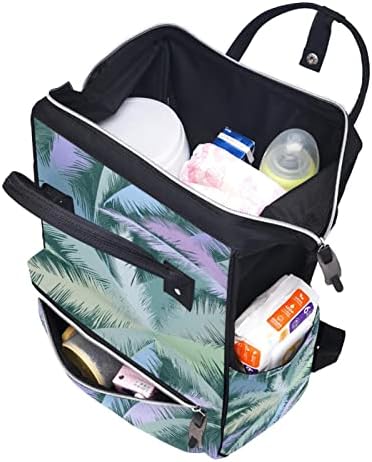 Guerotkr putuju ruksak, vrećica pelena, vrećice s pelena s ruksakom, uzorak biljaka na lišću