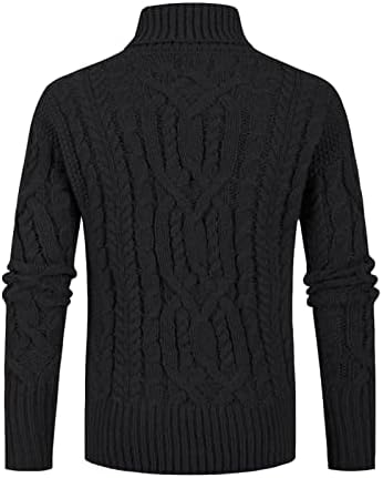 Pjenasta muška zima topli visoki ovratnik modno termičko donje rublje Osnovna obična majica bluza pulover vunena mješavina