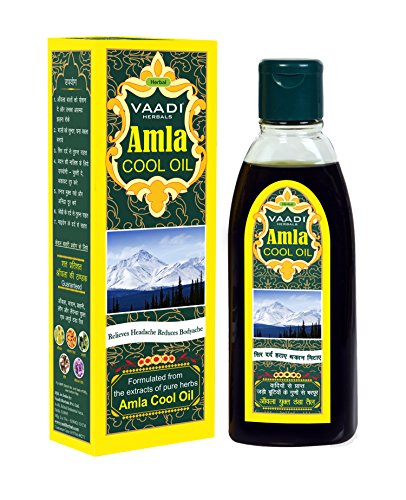 Amla ulje-Brahmi ulje-mješavina biljnog ulja Brahmi i Amla-održava kosu hladnom-potpuno prirodno-ljekovita biljna sorta - 6,76 oz,