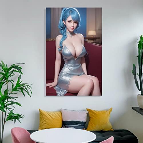 Cenzurirani anime seksi djevojka plakat (prilagođeni porno plakati maca plakat plakate plakat plakat goli plakat hentais p poster platno