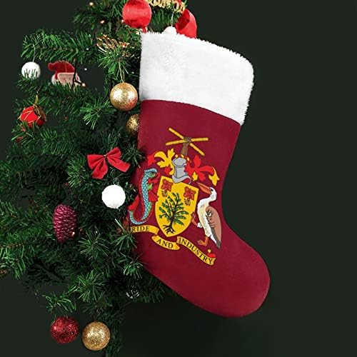 Grb Barbados božićna čarapa božićne čarape torbica kuća obiteljski božićni dekor