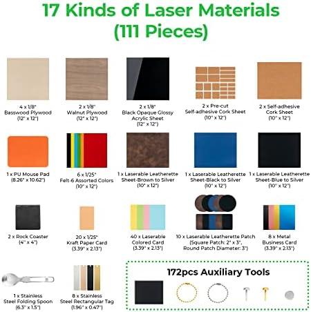 Odjeljenje za lasersko graver i XTool laserski materijal Explore Kit