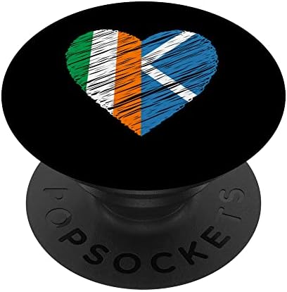Irska Škotska Srce Škotska zastava irska zastava Ljubavno srce Popsockets zamjenjiv Popgrip