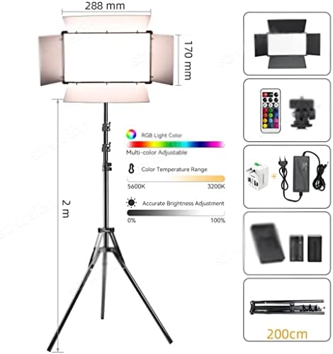 Lmmddp 12 inčni RGB LED video lagana kamera Svjetlo puna boja zatamnjena 3200-5600K Panel Light Svjetlo Studio lampica