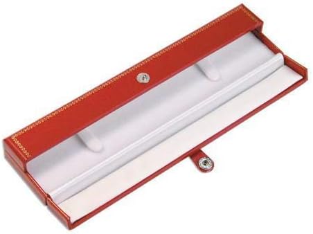 Klasična kože crvena dvostruka vrata narukvica poklon kutija