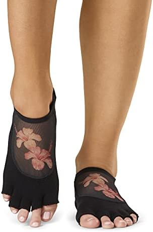 Toesox Grip Pilates barre čarape - non Slip Luna Pola noga za jogu i balet