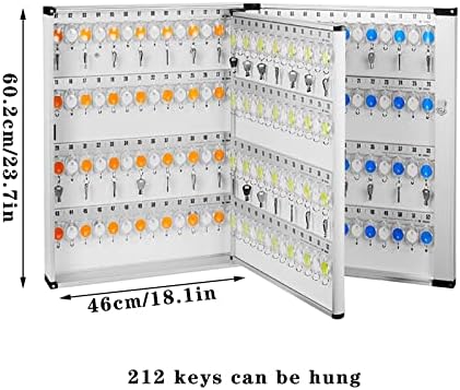 Zidna kutija za pohranu sigurnosnih ključeva 212-smjerni ormar za ključeve velikog kapaciteta pogodan je za dom, hotel, školu i posao