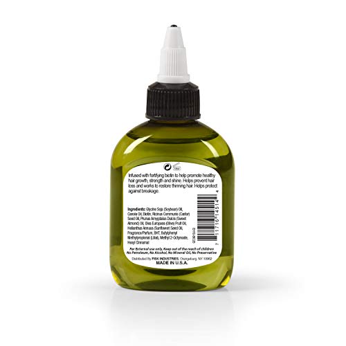 Mješavina esencijalnog ulja za kosu, 99% prirodno, s biotinom, Bistro, 2,54 fl oz