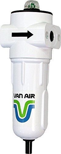 Van Air Systems F200-0025-3/8-C-AD-PD6A-C F200 serija serije komprimirani zrak filtar, uklanja ulje, vodu i krute tvari, indikator