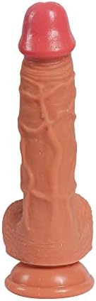 Realni dildo s moćnom usisnom šalicom, 8,26 inčni fleksibilni silikonski analni dildos za žene G-točke seksualne igračke