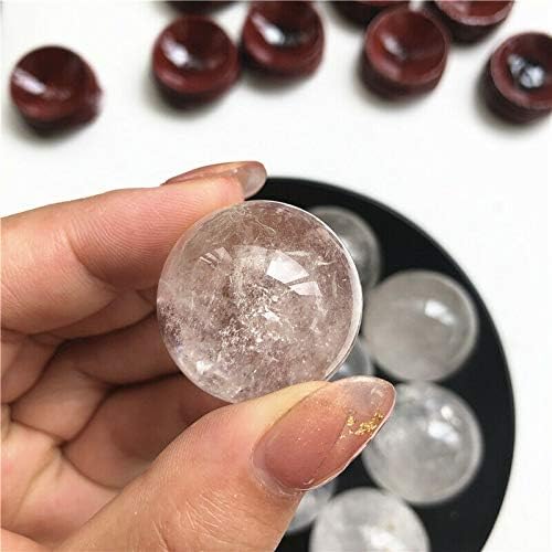 Qiaonnai ZD1226 1PC Prirodni bijeli kvarc kristalna sfera kugla kugla u kuglici dragulj kamen zacjeljivanje kamena srušeno kamenje